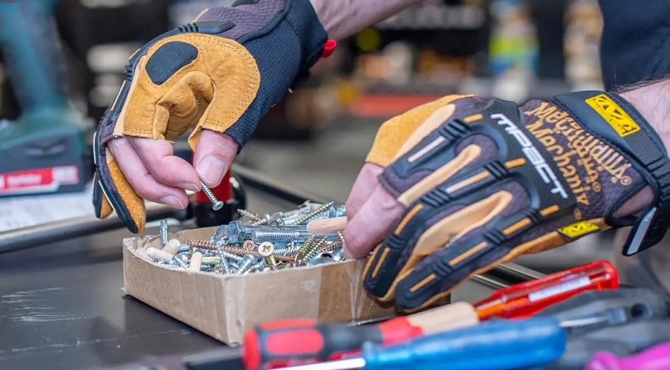 Bezprstové pracovní rukavice Mechanix Wear M-Pact Durahide Framer